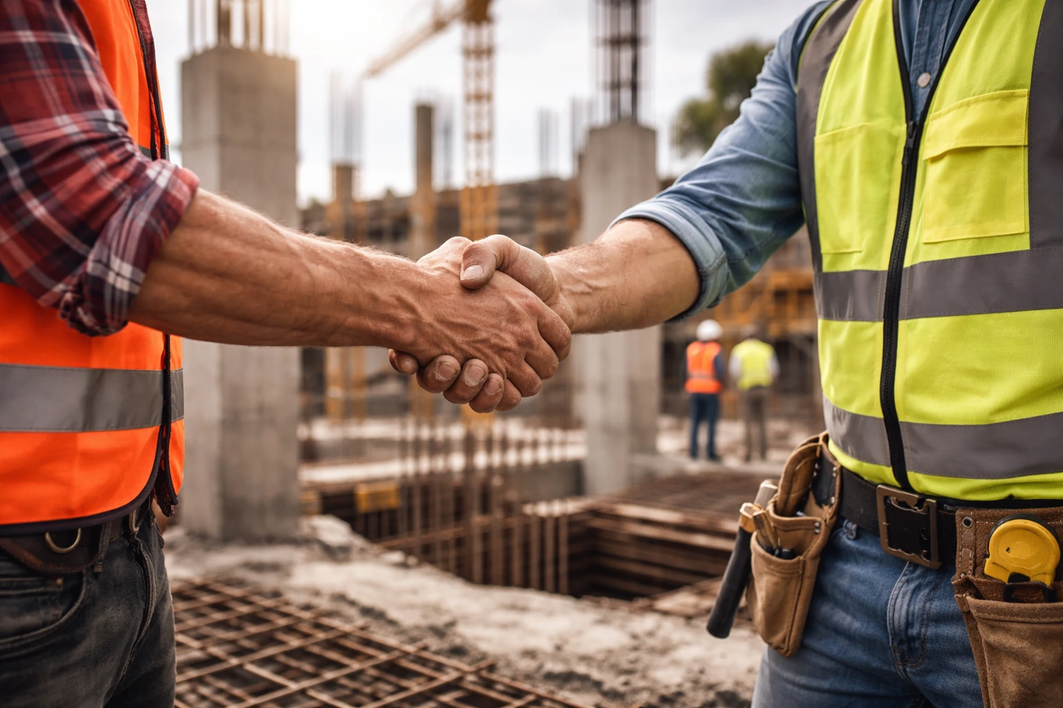 Passos para pedir concreto